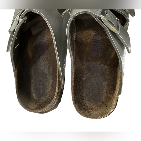 Birkenstock Arizona silver size 38 women’s B10 - Picture 4 of 7
